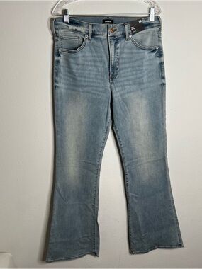Express "Bell Flare Jeans Women's Size 14R High Rise Super Soft New